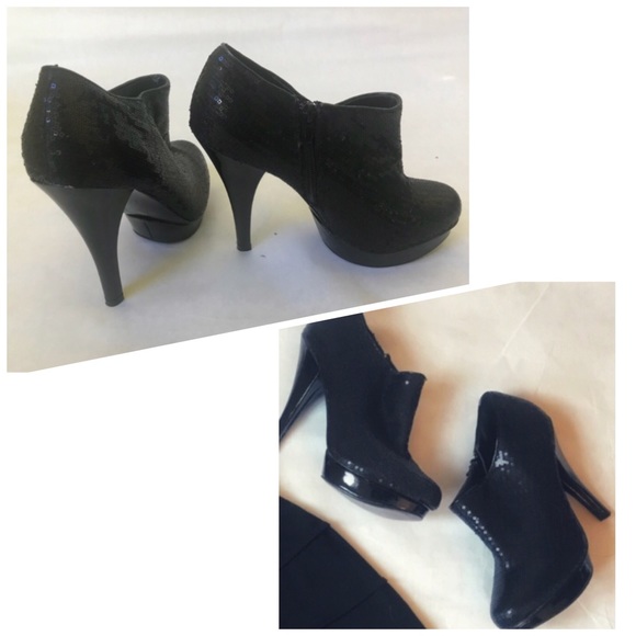 Sequined booties and side zipper - Picture 4 of 8